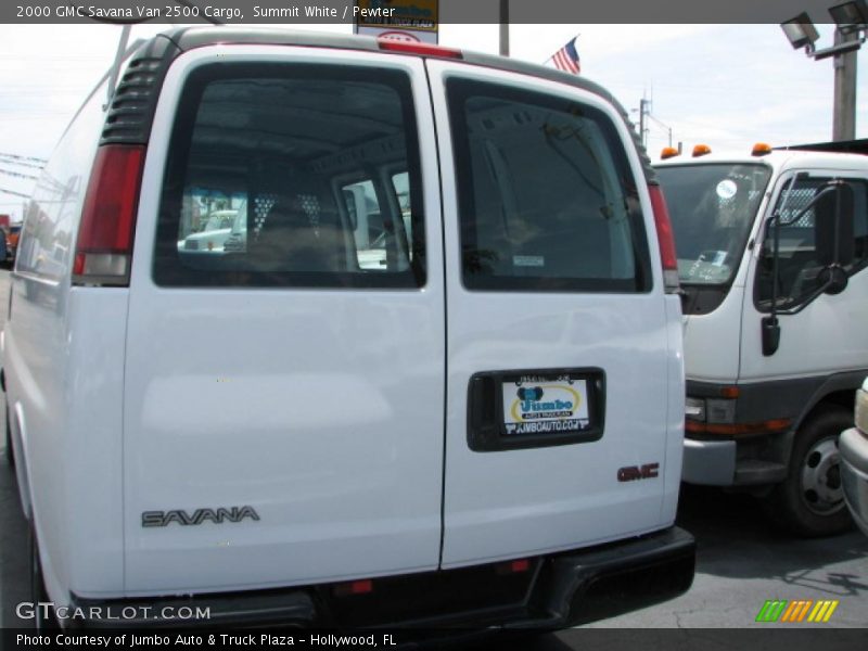 Summit White / Pewter 2000 GMC Savana Van 2500 Cargo