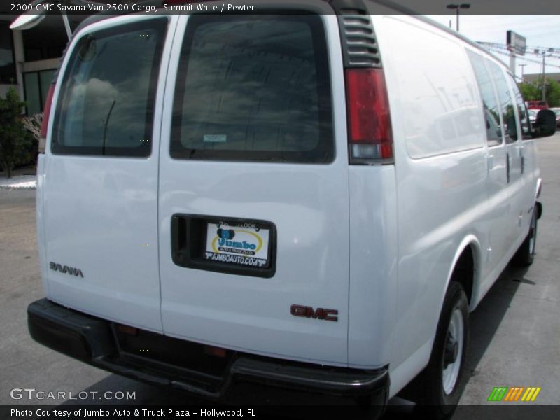 Summit White / Pewter 2000 GMC Savana Van 2500 Cargo