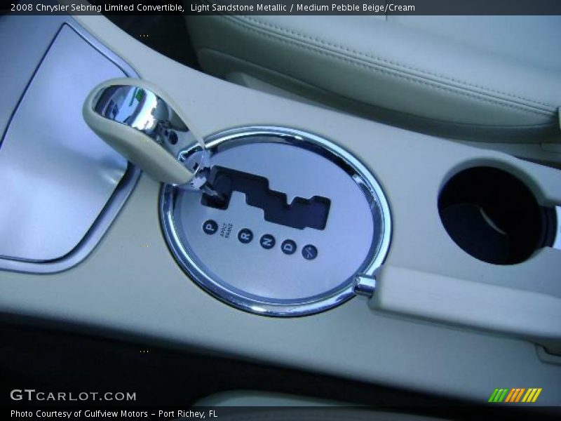 Light Sandstone Metallic / Medium Pebble Beige/Cream 2008 Chrysler Sebring Limited Convertible