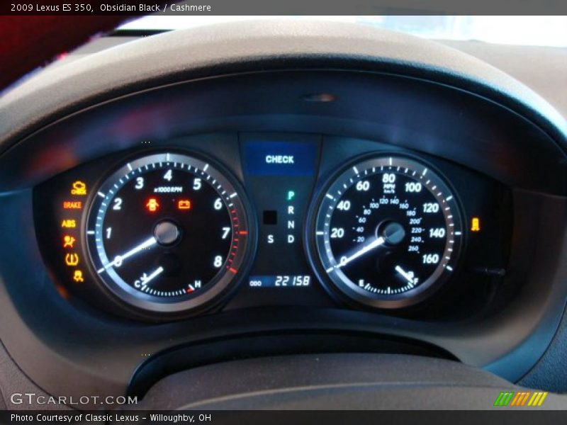 Obsidian Black / Cashmere 2009 Lexus ES 350