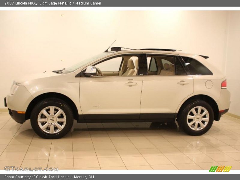 Light Sage Metallic / Medium Camel 2007 Lincoln MKX