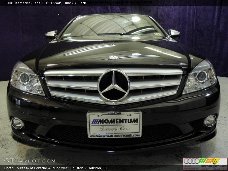 Black / Black 2008 Mercedes-Benz C 350 Sport