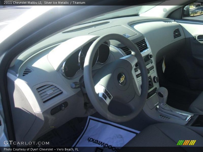 Silver Ice Metallic / Titanium 2011 Chevrolet Malibu LS