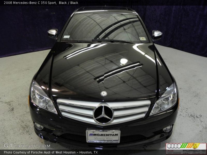 Black / Black 2008 Mercedes-Benz C 350 Sport