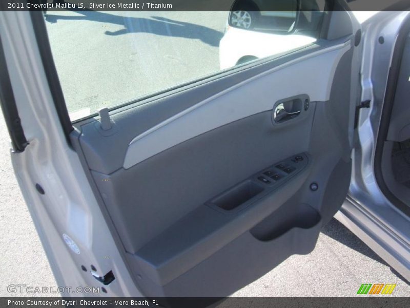 Silver Ice Metallic / Titanium 2011 Chevrolet Malibu LS