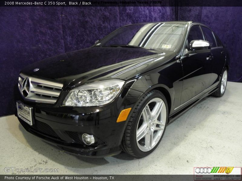 Black / Black 2008 Mercedes-Benz C 350 Sport