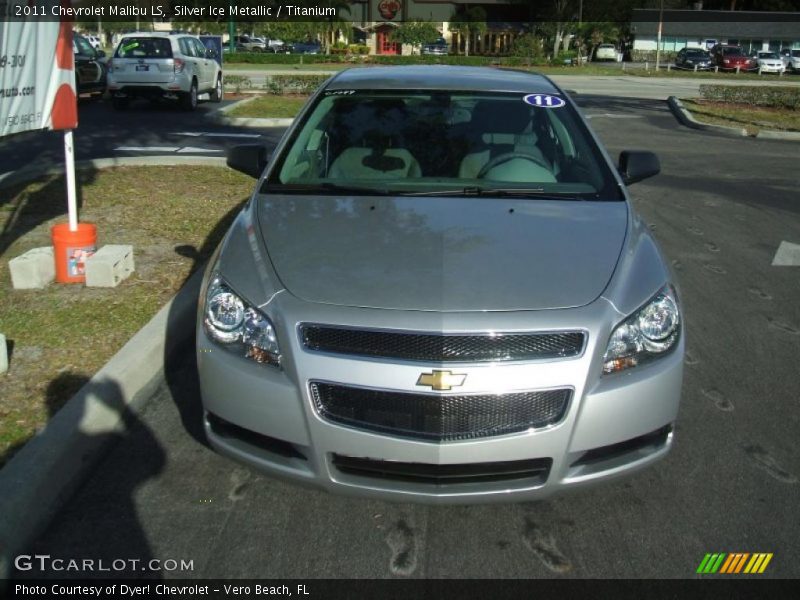 Silver Ice Metallic / Titanium 2011 Chevrolet Malibu LS