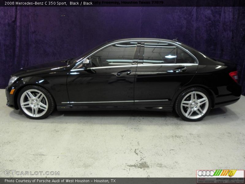 Black / Black 2008 Mercedes-Benz C 350 Sport