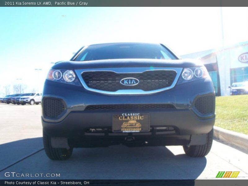 Pacific Blue / Gray 2011 Kia Sorento LX AWD