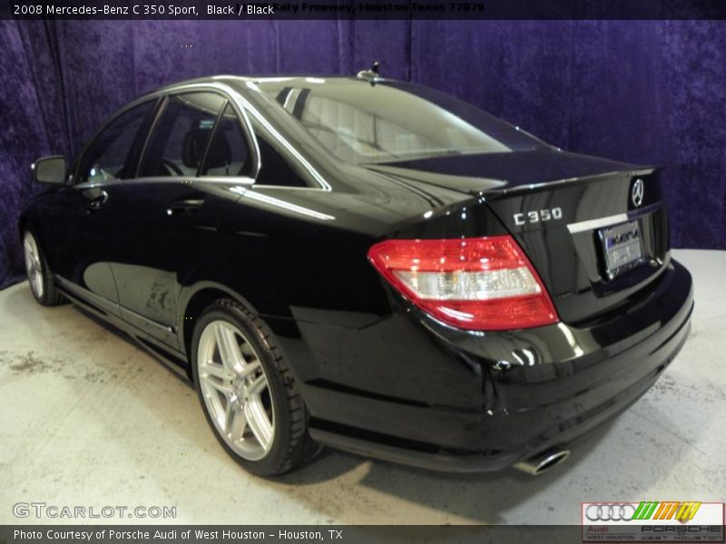 Black / Black 2008 Mercedes-Benz C 350 Sport