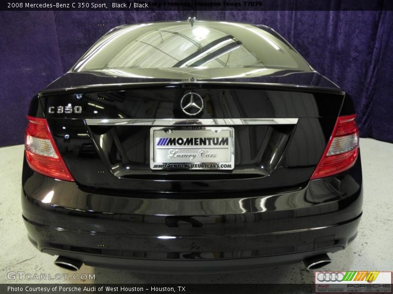 Black / Black 2008 Mercedes-Benz C 350 Sport