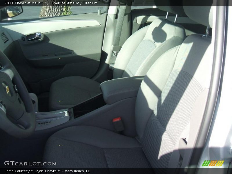 Silver Ice Metallic / Titanium 2011 Chevrolet Malibu LS