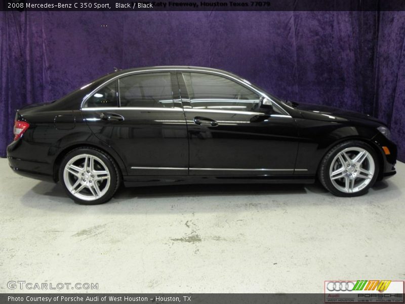 Black / Black 2008 Mercedes-Benz C 350 Sport