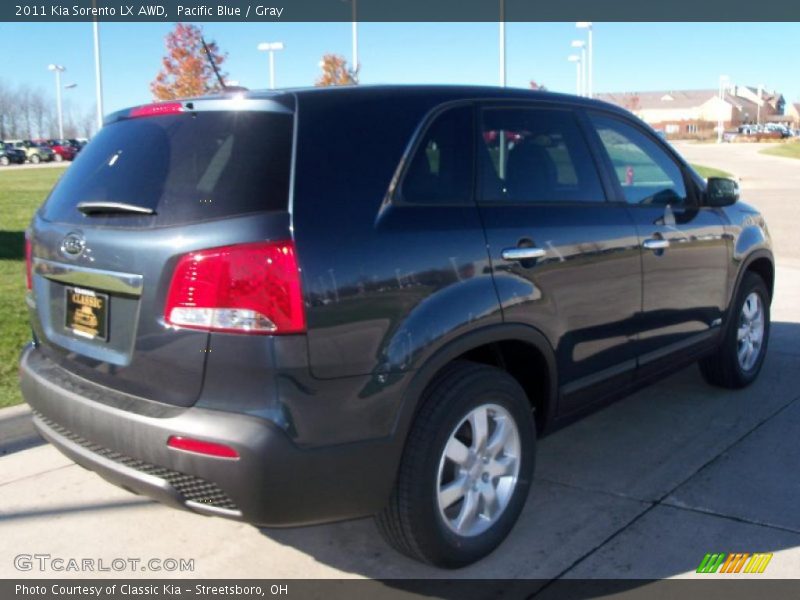 Pacific Blue / Gray 2011 Kia Sorento LX AWD
