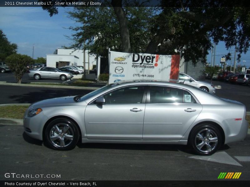 Silver Ice Metallic / Ebony 2011 Chevrolet Malibu LT
