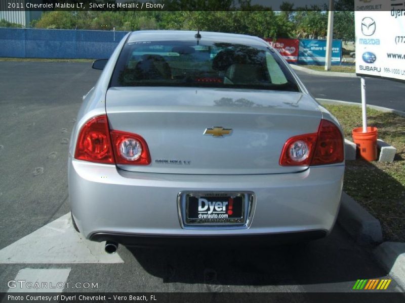 Silver Ice Metallic / Ebony 2011 Chevrolet Malibu LT