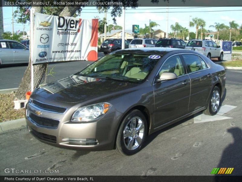 Mocha Steel Metallic / Cocoa/Cashmere 2011 Chevrolet Malibu LT