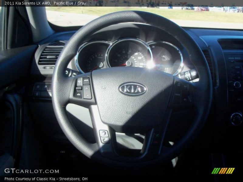 Pacific Blue / Gray 2011 Kia Sorento LX AWD