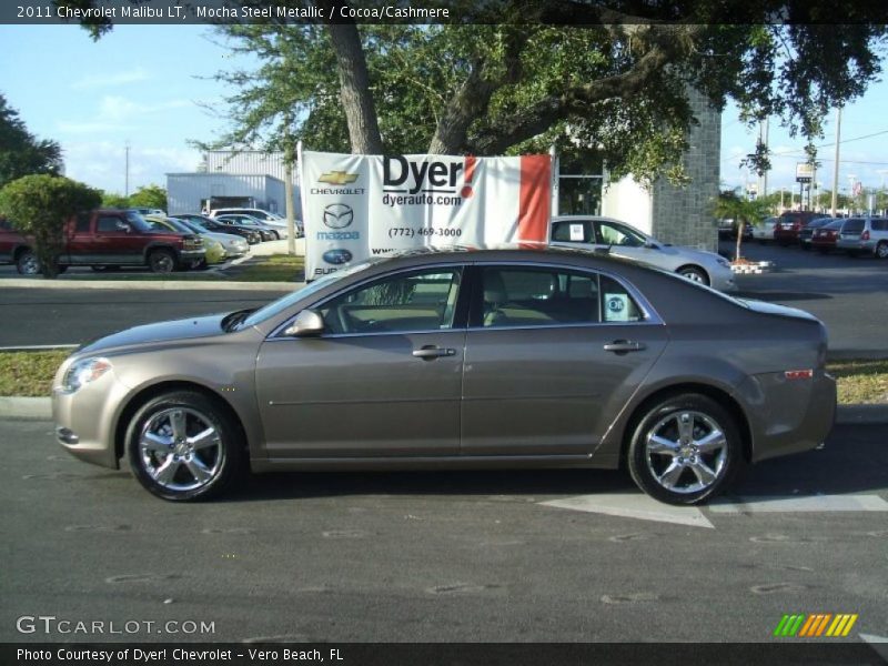 Mocha Steel Metallic / Cocoa/Cashmere 2011 Chevrolet Malibu LT