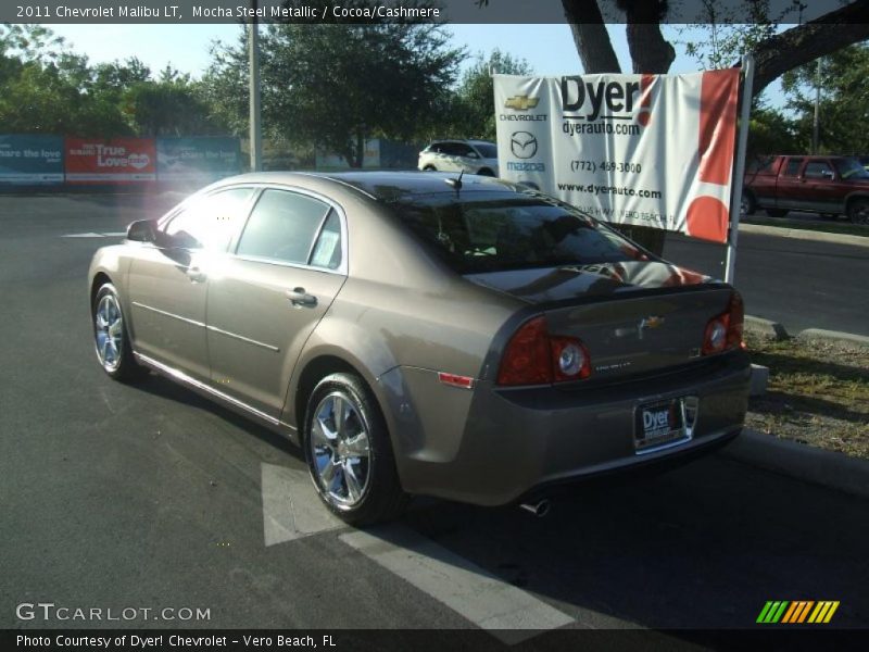 Mocha Steel Metallic / Cocoa/Cashmere 2011 Chevrolet Malibu LT