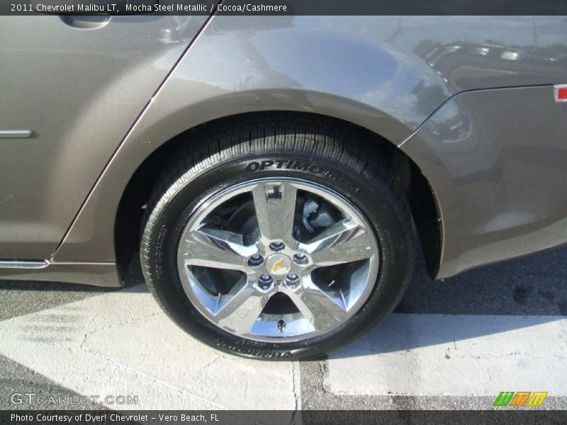 Mocha Steel Metallic / Cocoa/Cashmere 2011 Chevrolet Malibu LT