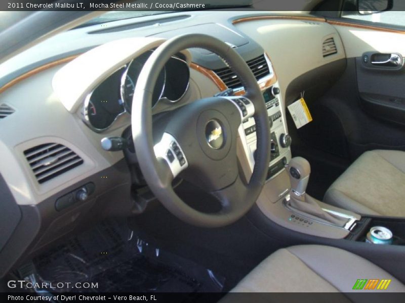 Mocha Steel Metallic / Cocoa/Cashmere 2011 Chevrolet Malibu LT
