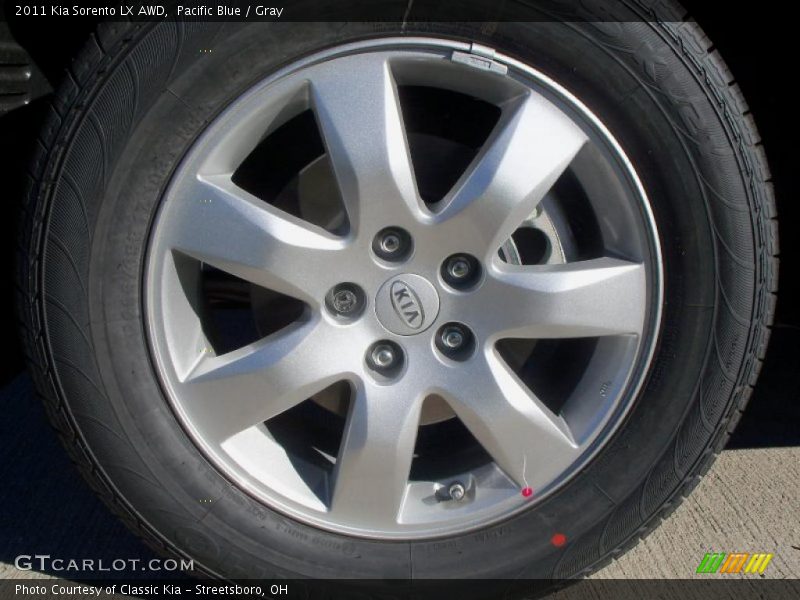 Pacific Blue / Gray 2011 Kia Sorento LX AWD