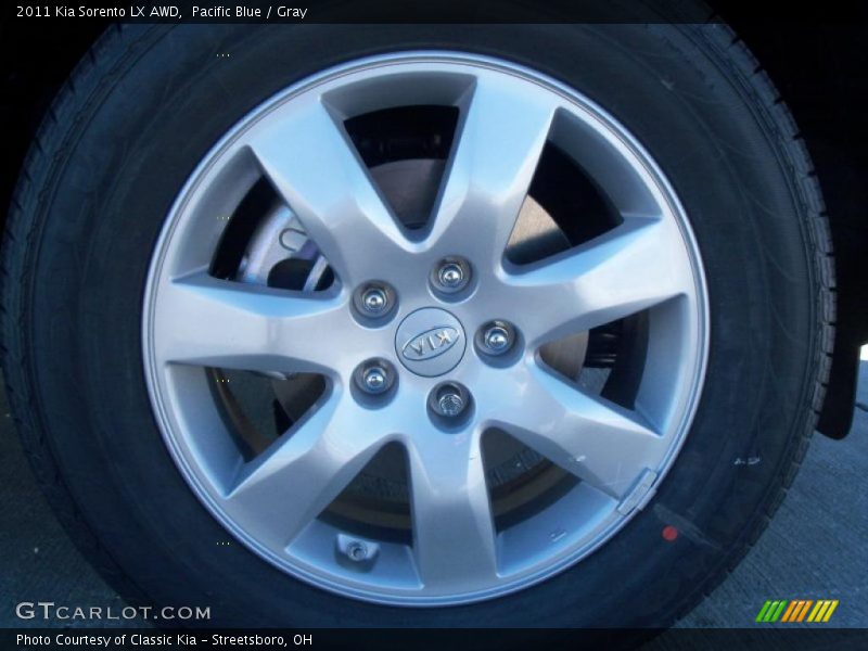 Pacific Blue / Gray 2011 Kia Sorento LX AWD