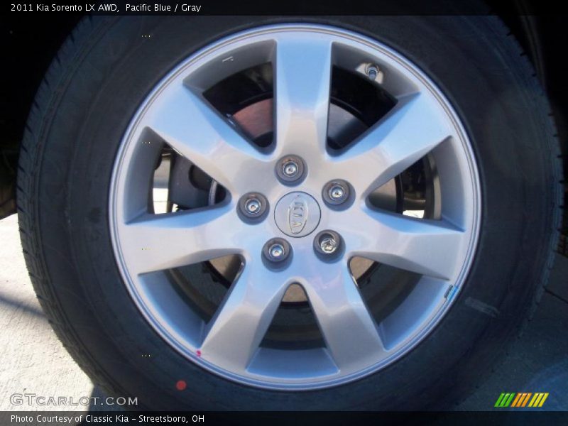 Pacific Blue / Gray 2011 Kia Sorento LX AWD