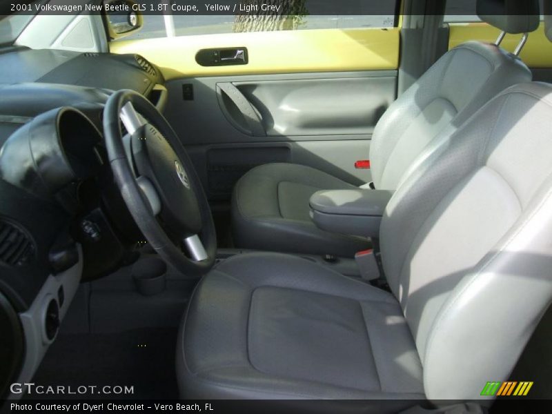 Yellow / Light Grey 2001 Volkswagen New Beetle GLS 1.8T Coupe