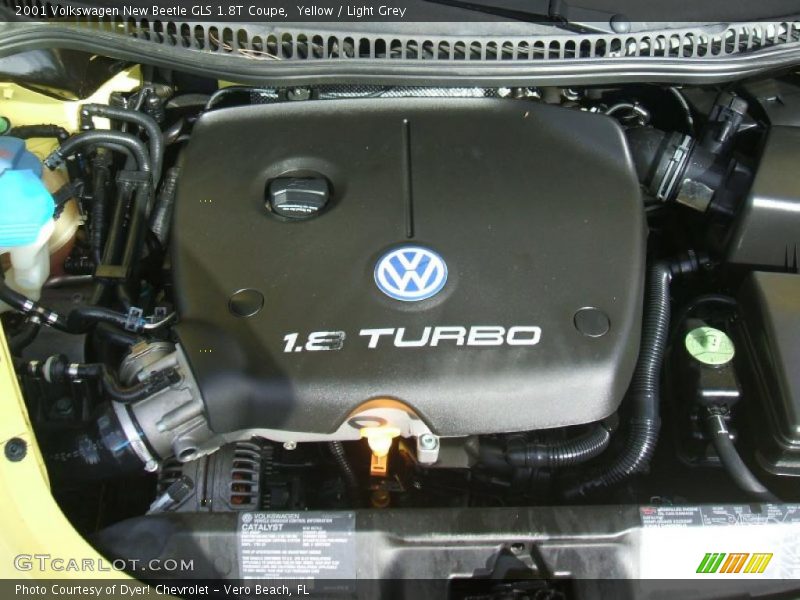  2001 New Beetle GLS 1.8T Coupe Engine - 1.8L DOHC 20V Turbocharged 4 Cylinder