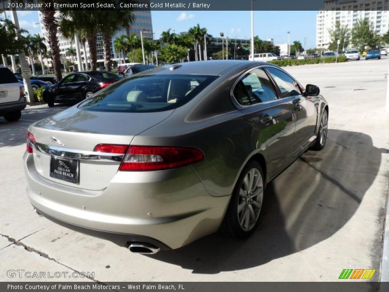 Cashmere Gold Metallic / Barley 2010 Jaguar XF Premium Sport Sedan