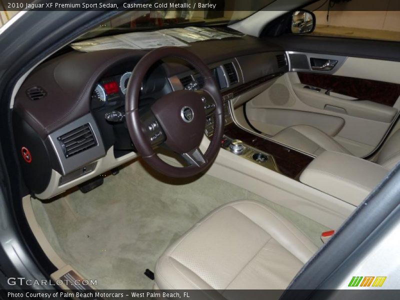  2010 XF Premium Sport Sedan Barley Interior