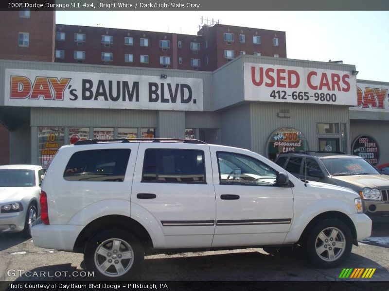 Bright White / Dark/Light Slate Gray 2008 Dodge Durango SLT 4x4
