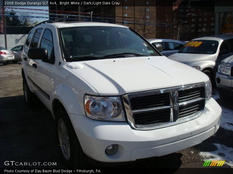 Bright White / Dark/Light Slate Gray 2008 Dodge Durango SLT 4x4