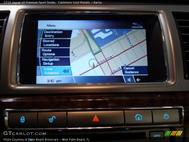 Navigation of 2010 XF Premium Sport Sedan