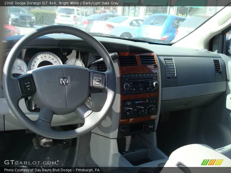 Bright White / Dark/Light Slate Gray 2008 Dodge Durango SLT 4x4