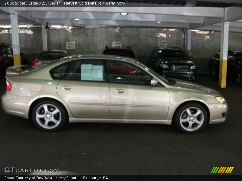 Harvest Gold Metallic / Warm Ivory 2008 Subaru Legacy 2.5i Sedan