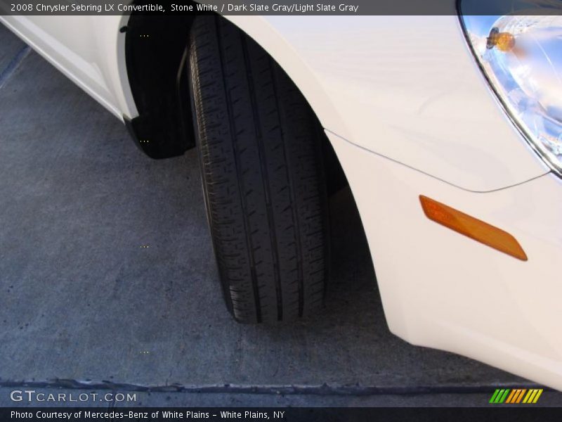 Stone White / Dark Slate Gray/Light Slate Gray 2008 Chrysler Sebring LX Convertible