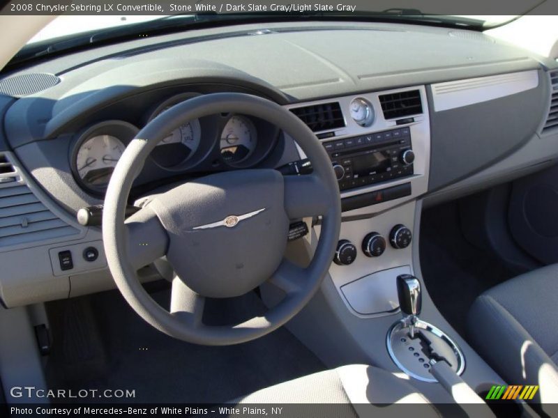 Stone White / Dark Slate Gray/Light Slate Gray 2008 Chrysler Sebring LX Convertible