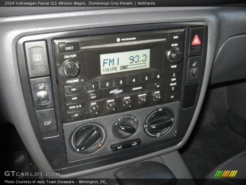 Controls of 2004 Passat GLS 4Motion Wagon