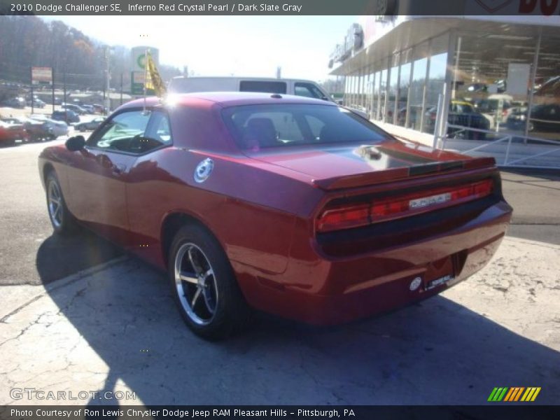 Inferno Red Crystal Pearl / Dark Slate Gray 2010 Dodge Challenger SE