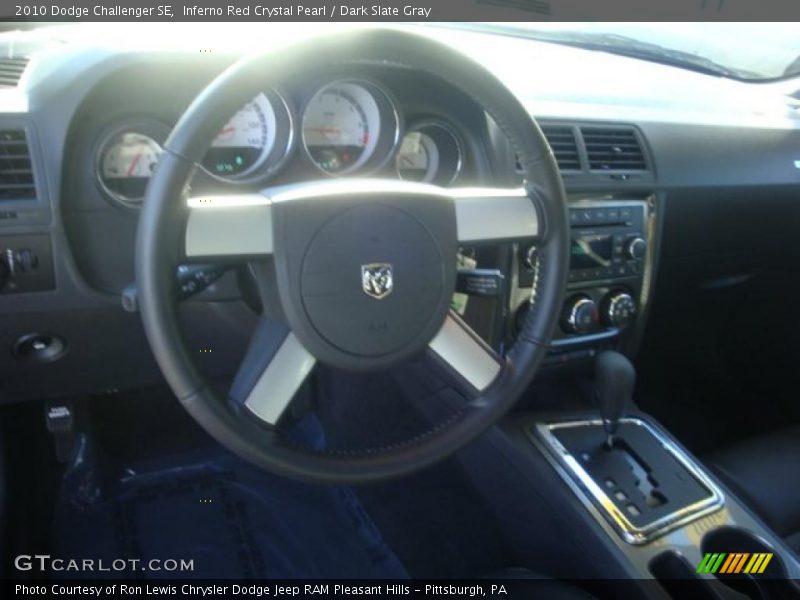 Inferno Red Crystal Pearl / Dark Slate Gray 2010 Dodge Challenger SE