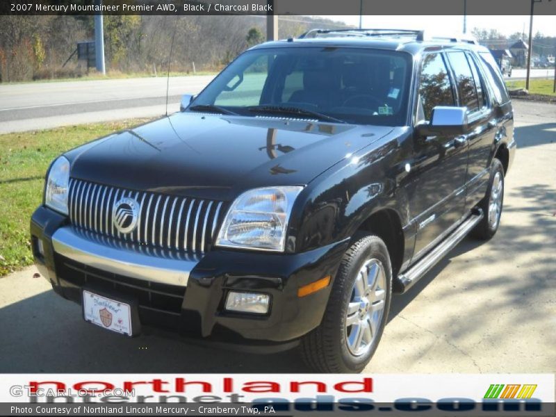 Black / Charcoal Black 2007 Mercury Mountaineer Premier AWD