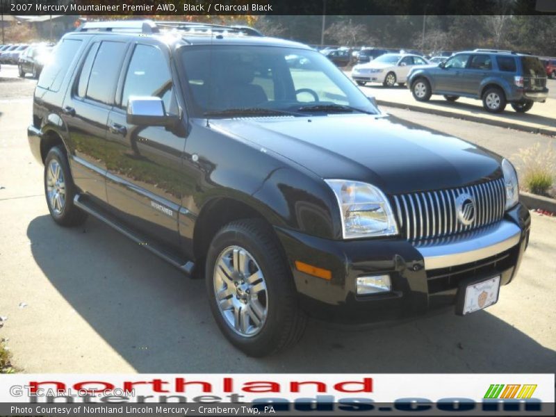Black / Charcoal Black 2007 Mercury Mountaineer Premier AWD