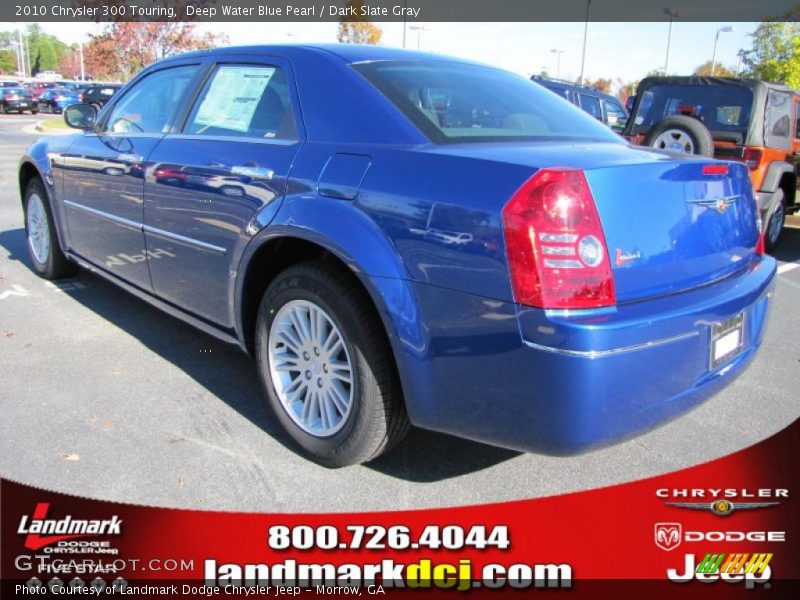 Deep Water Blue Pearl / Dark Slate Gray 2010 Chrysler 300 Touring