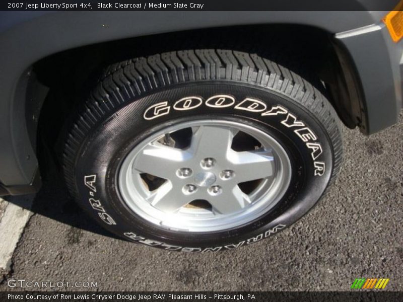 Black Clearcoat / Medium Slate Gray 2007 Jeep Liberty Sport 4x4