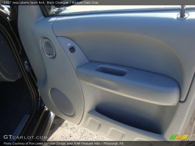 Black Clearcoat / Medium Slate Gray 2007 Jeep Liberty Sport 4x4
