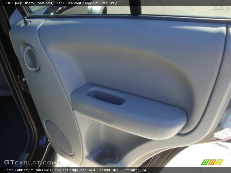 Black Clearcoat / Medium Slate Gray 2007 Jeep Liberty Sport 4x4