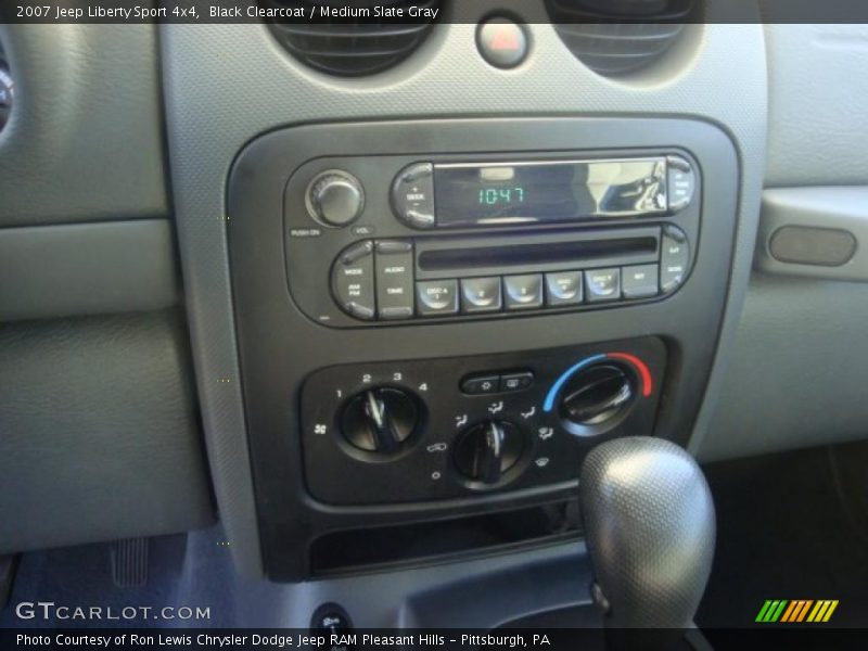 Black Clearcoat / Medium Slate Gray 2007 Jeep Liberty Sport 4x4